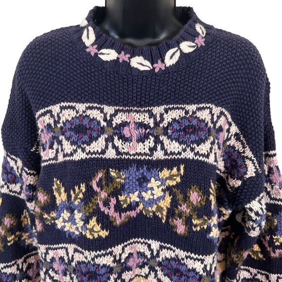 Vintage Hand Knit Jennifer Reed Grannycore Sweater - Picture 2 of 14